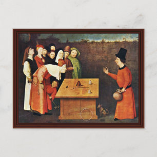 Der Zauberer. Von Hieronymus Bosch Postkarte
