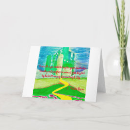 Der Zauberer von Oz Art Karte