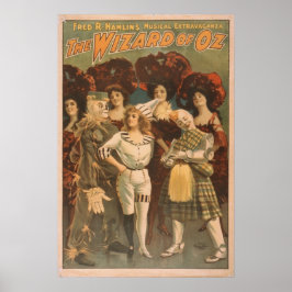 Der Zauberer von Oz Vintag Musical Poster