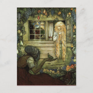 Der Zauberercape John Bauer Poster Postkarte