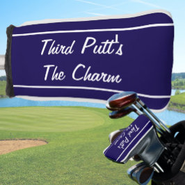 Der zauberhafte Putter ist der blaue, sonnige Seer Golf Headcover