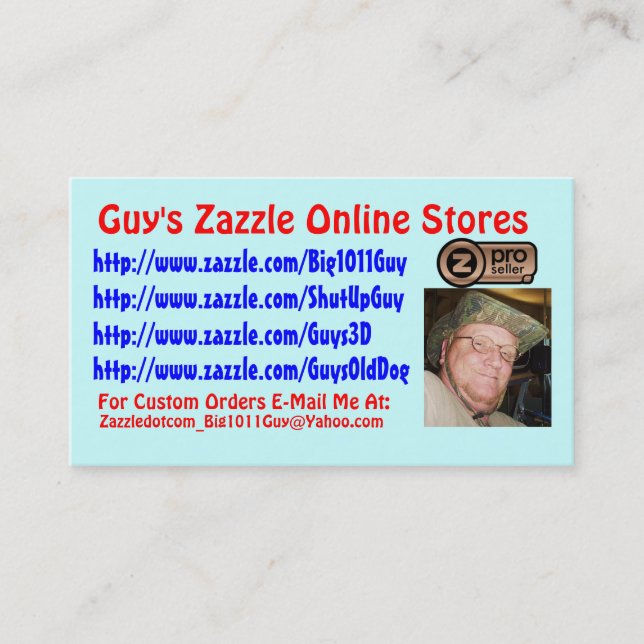 Der Zazzle des Typ Geschäfts-Karte Visitenkarte (Vorderseite)