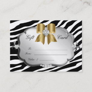 Der Zebra-Silber-Gold Rabattkarte