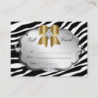 Der Zebra-Silber-Gold Rabattkarte