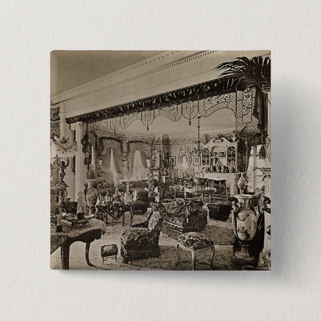 Der zeichnende Raum, Wickham Hall, Kent, 1897 Button (Vorderseite)