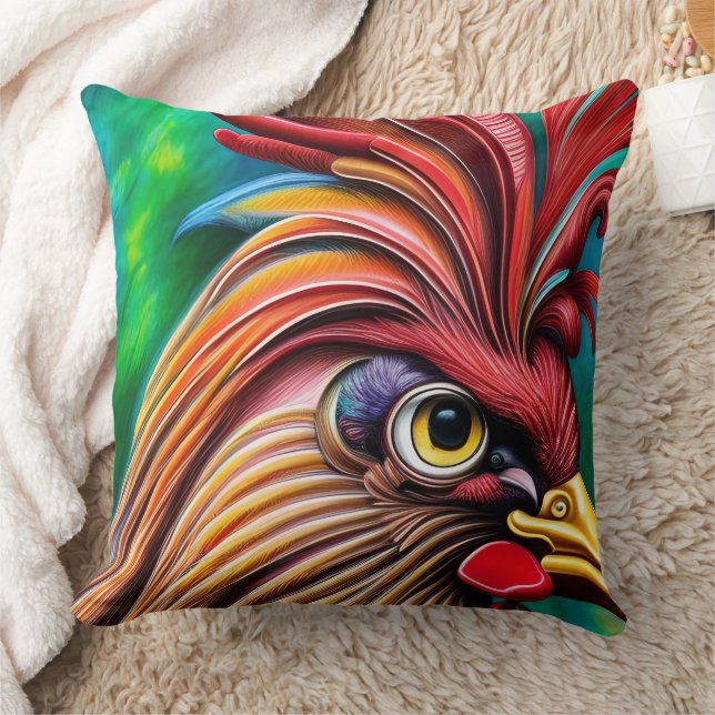 Der zeitlose Charme eines Roosters Kissen (Decke)