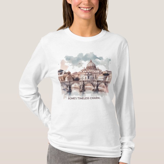Der zeitlose Charme Roms. Italien - Europa T-Shirt (Vorderseite)
