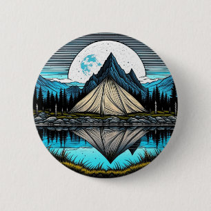 Der Zelt am See im Gebirge Button
