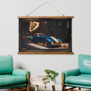 Der Zephyr Centorus I950 Sportcoupe Wandteppich Mit Holzrahmen