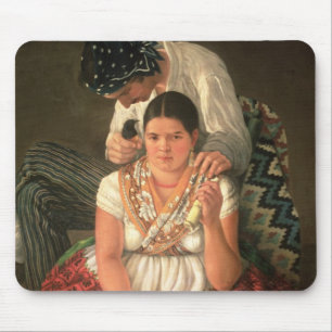 Der Zigeunerjunge und das Mädchen, (Öl auf Mousepad