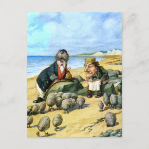 Der Zimmermann und das Walross Postkarte