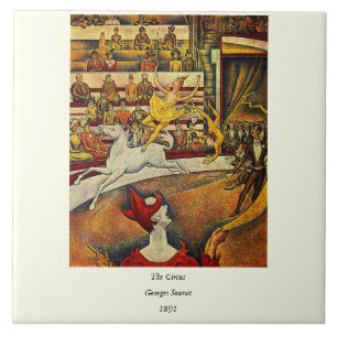Der Zirkus Georges Seurats (1891) - Clown u. Fliese