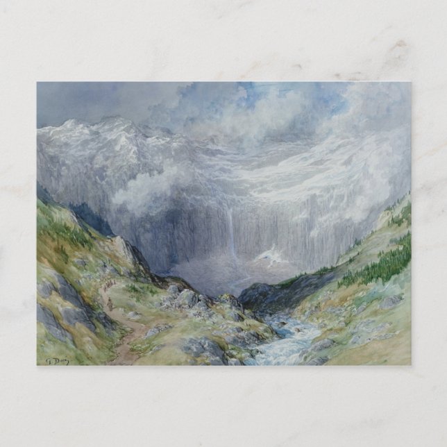 Der Zirkus in Gavarnie, 1882 Postkarte (Vorderseite)