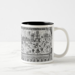 Der Zirkus Maximus in Rom, c.1600 Zweifarbige Tasse