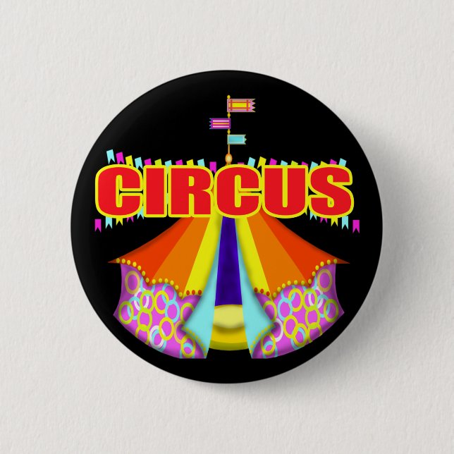 Der Zirkus-T-Shirts und Geschenke des Kindes Button (Vorderseite)