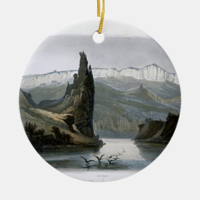 Der Zitadellen-Felsen auf dem oberen Missouri, Keramik Ornament (Vorne)