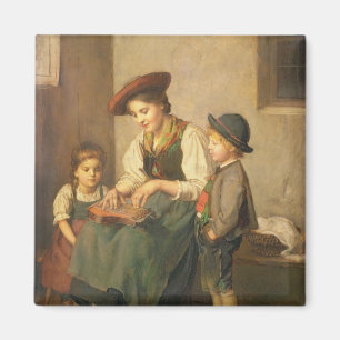 Der zither-Spieler Magnet