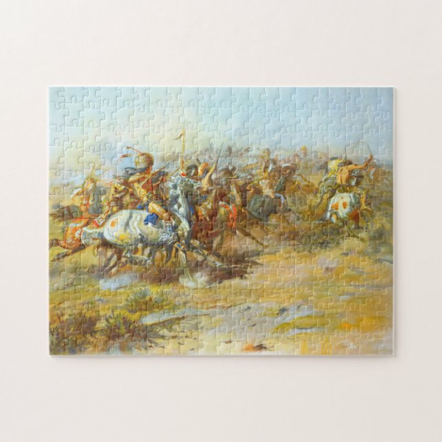 Der Zoll Kampf Charles Marion Russell 1903 (Horizontal)