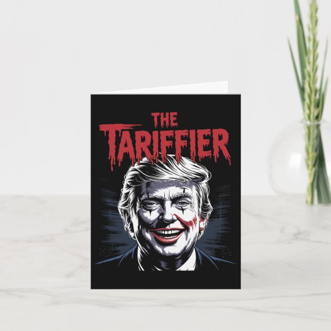 Der Zollfeind Trump Karte (Vorderseite)