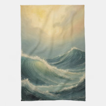 Der Zorn des Ozeans in der Morgendämmerung