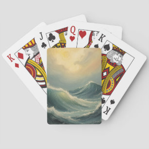 Der Zorn des Ozeans in der Morgendämmerung Spielkarten