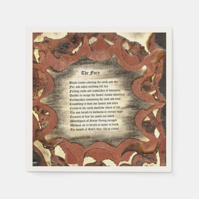 Der Zorn Serviette (Vorderseite)