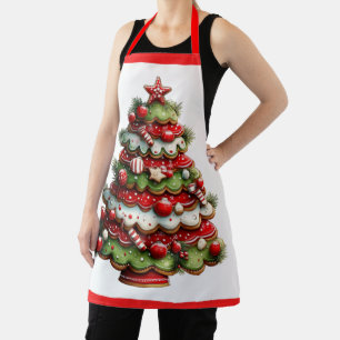 Der Zuckerstangen-Weihnachtsbaum Schürze