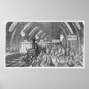 Der Zug der Arbeiter Poster