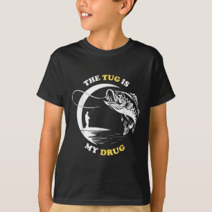 Der Zug ist meine Droge Fisch Angeln Fischer Spaß T-Shirt