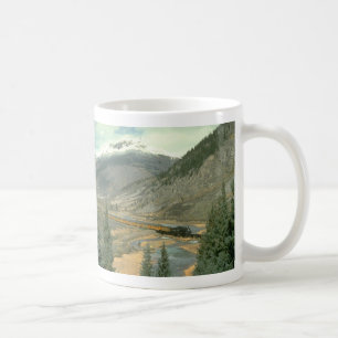 Der Zug kreuzt den Animas-Fluss nach leavi Kaffeetasse