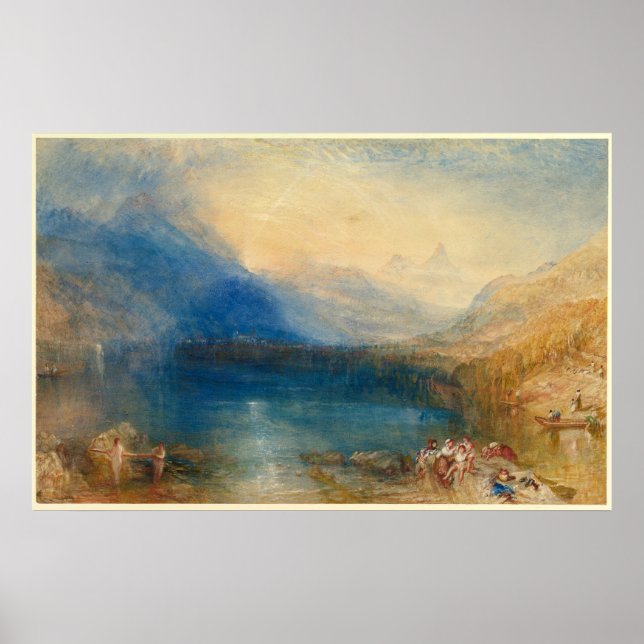 Der Zuger See Joseph Mallord William Turner Poster (Vorne)