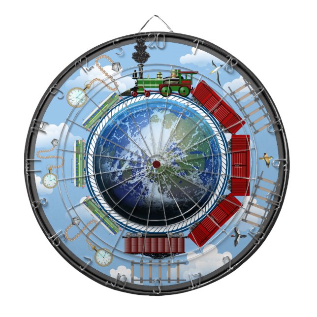 Der Zugführer Earth Multi-Target Dartboard Dartscheibe (vorne)