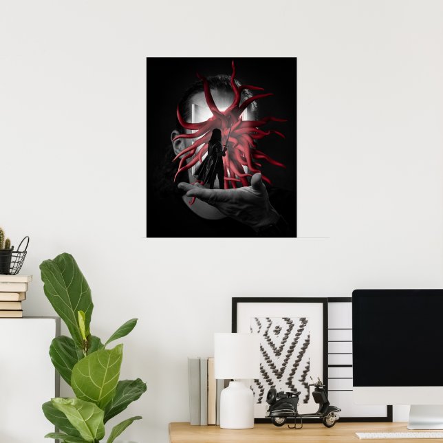 Der Zuhause-Zucker Poster (Heimbüro)