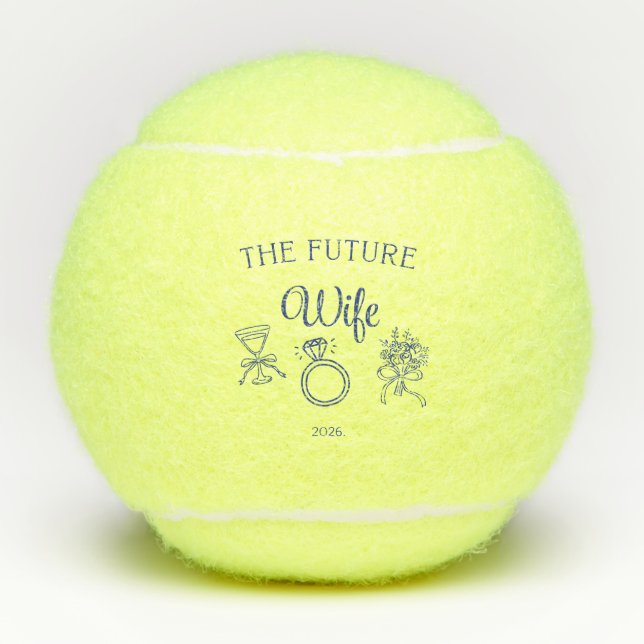 Der zukünftige Frau Tennisball Tennisbälle (Vorderseite)