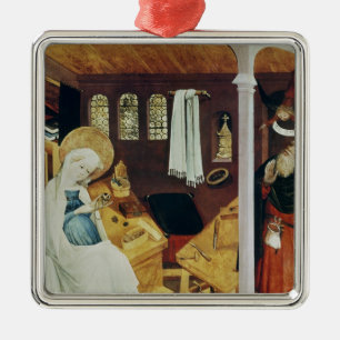 Der Zweifel von St Joseph, c.1410-20 Silbernes Ornament