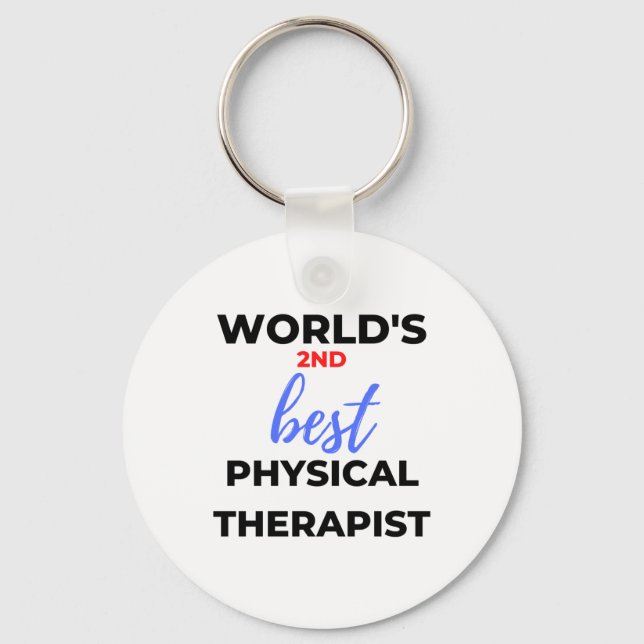 Der zweitbeste Physiotherapeut der Welt 2 Schlüsselanhänger (Vorderseite)