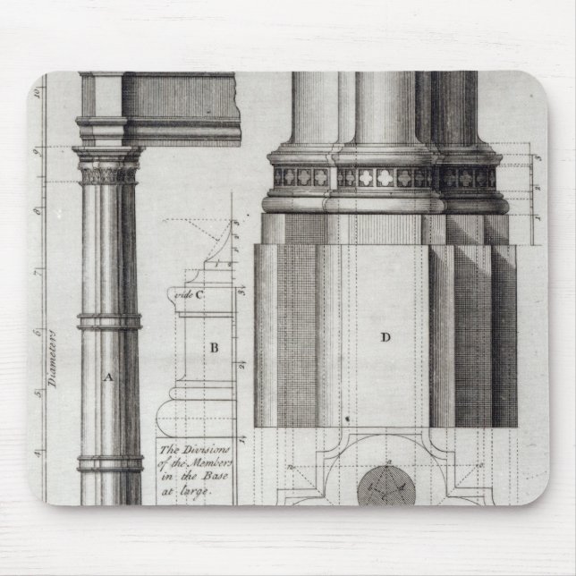 Der zweite Auftrag gotischer Architektur, 1741 Mousepad (Vorne)