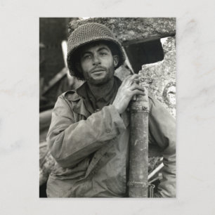 Der Zweite Weltkrieg Amerikas Soldat im Hurtgenwal Postkarte