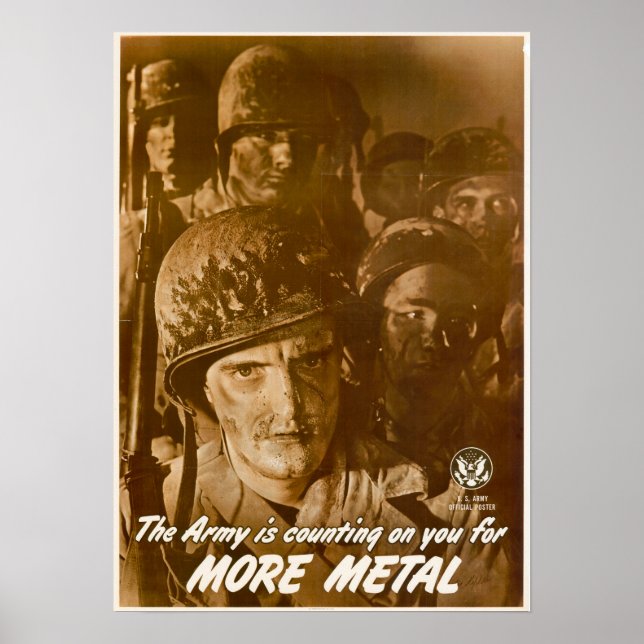 Der Zweite Weltkrieg Die Armee zählt auf euch für  Poster (Vorne)