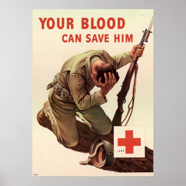 Der Zweite Weltkrieg Ihr Blut kann ihn Gerettet ha Poster (Vorne)
