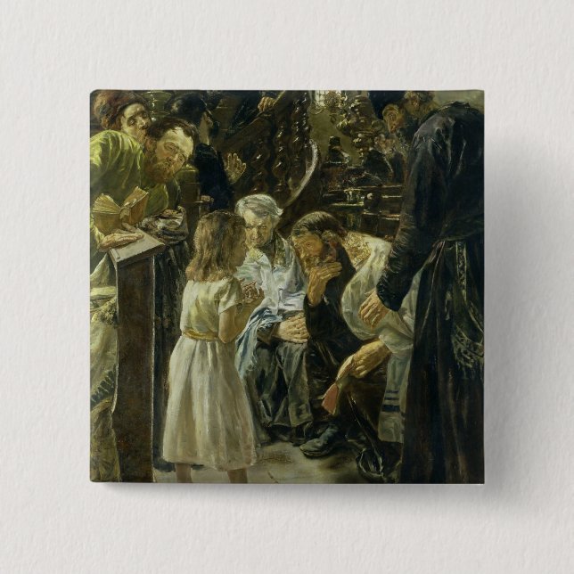 Der zwölfjährige Jesus im Tempel, 1879 Button (Vorderseite)