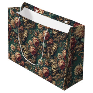 Deranged Decadence - Gothic Viktorianisch Floral Große Geschenktüte