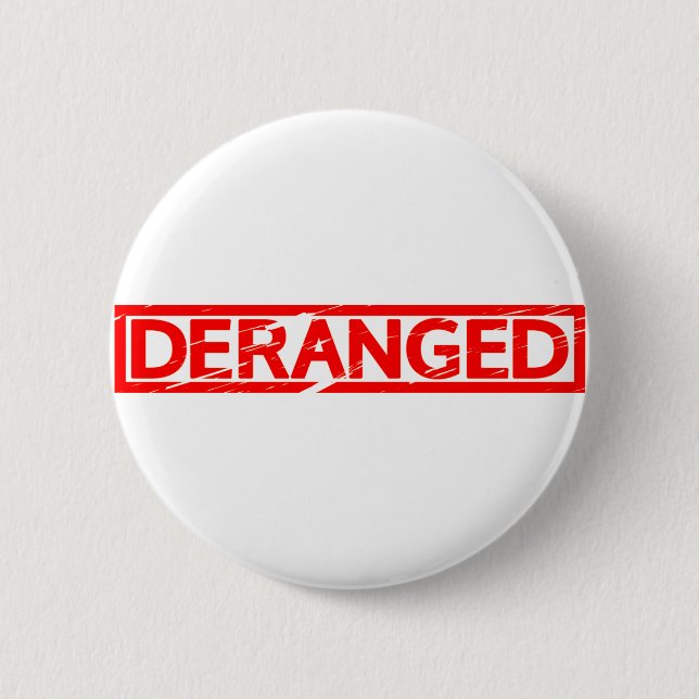 Derangierte Briefmarke Button (Vorderseite)