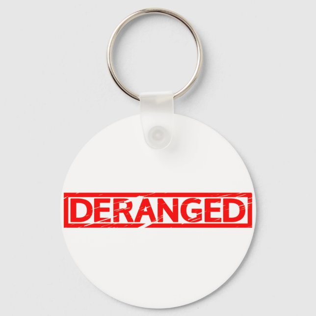 Derangierte Briefmarke Schlüsselanhänger (Vorderseite)
