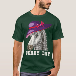 Derby Day 2022 lila Rennpferd T-Shirt