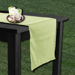 Derby Day Party Gemustert Lime Green Kurzer Tischläufer