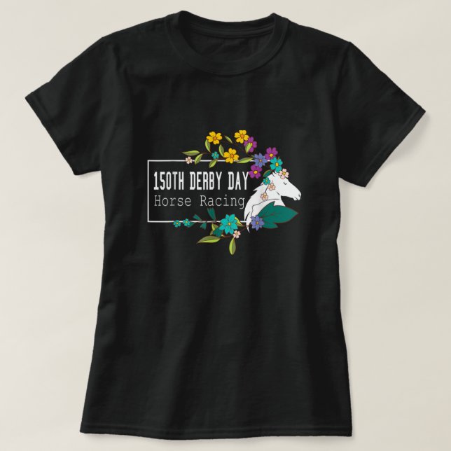 Derby Day Racing Funny Lover Horse T-Shirt (Design vorne)