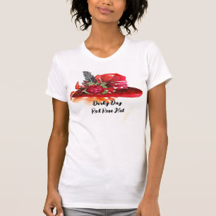Derby Day Rote Rose Hat T - Shirt