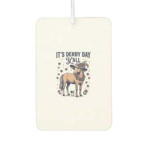 Derby Day Y'all Pferd Blumenhut Autolufterfrischer