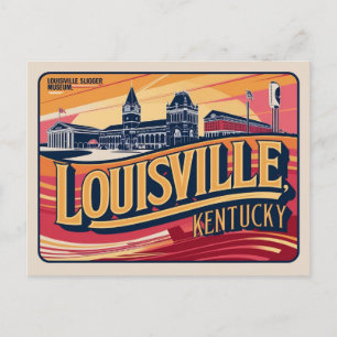 Derby Days & Retro Rays Vintag Louisville Postkarte